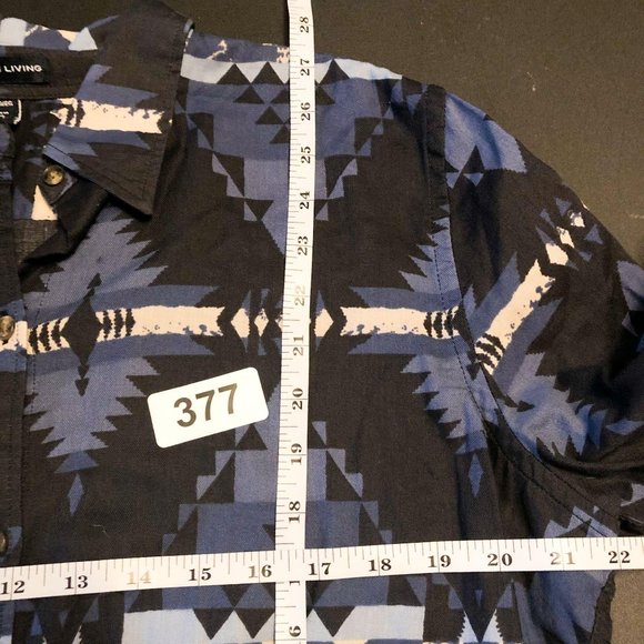 American Living Aztec Western Print Button Down - Picture 6 of 6